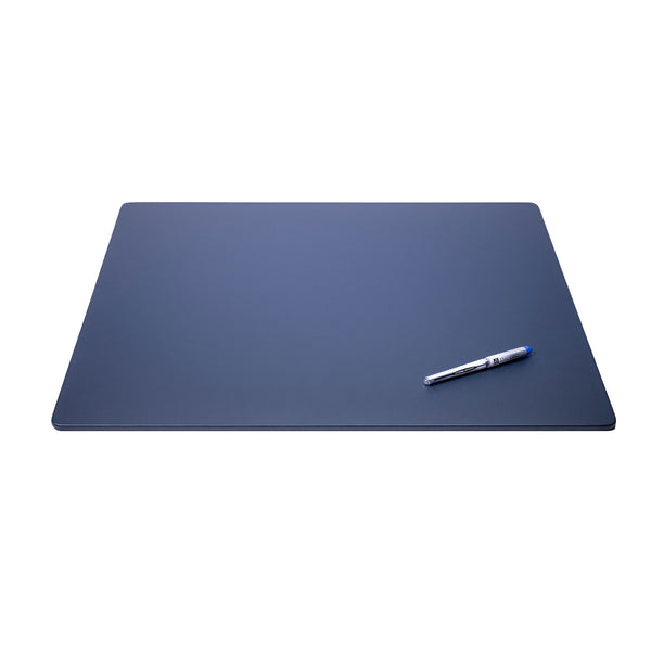 Dacasso Navy Blue Leatherette Desk Pad W/out Rails 24 X 19