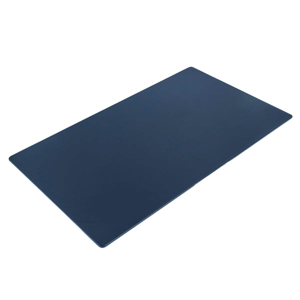 Dacasso Navy Blue Leatherette Desk Pad W/out Rails 34 X 20