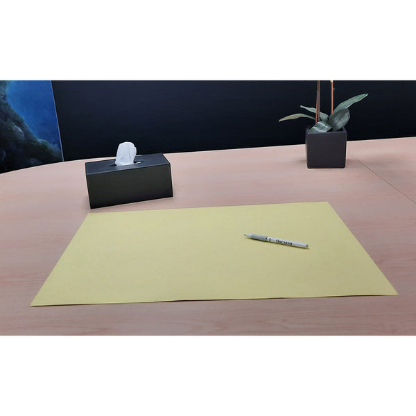 Dacasso Pastel Yellow 25.5" X 17.25" Blotter Paper Pack (5pk)