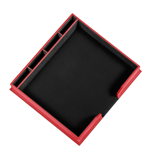 Dacasso Red Leatherette Conference Pad Holder 17 X 14 Pads