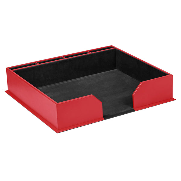 Dacasso Red Leatherette Conference Pad Holder 17 X 14 Pads