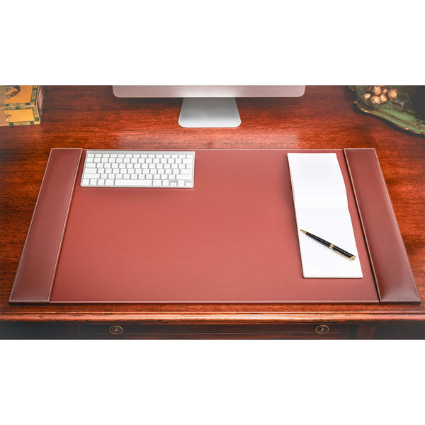 Dacasso Rustic Brown Leather 34 X 20 Side-Rail Desk Pad