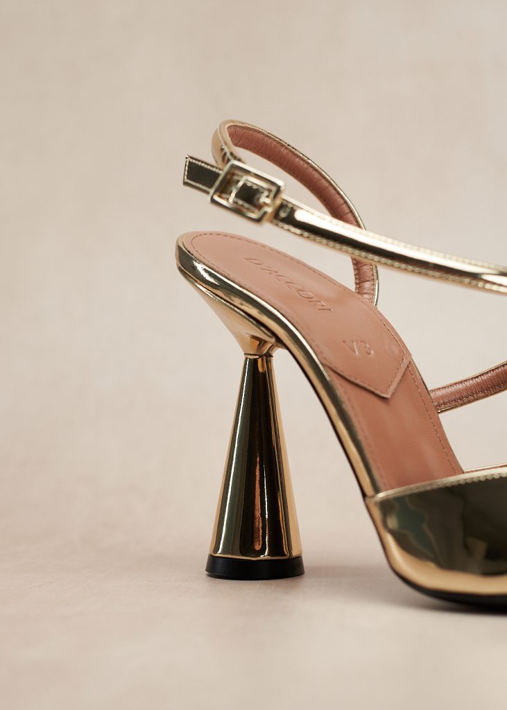 D'accori Arya Pumps Liquid Gold