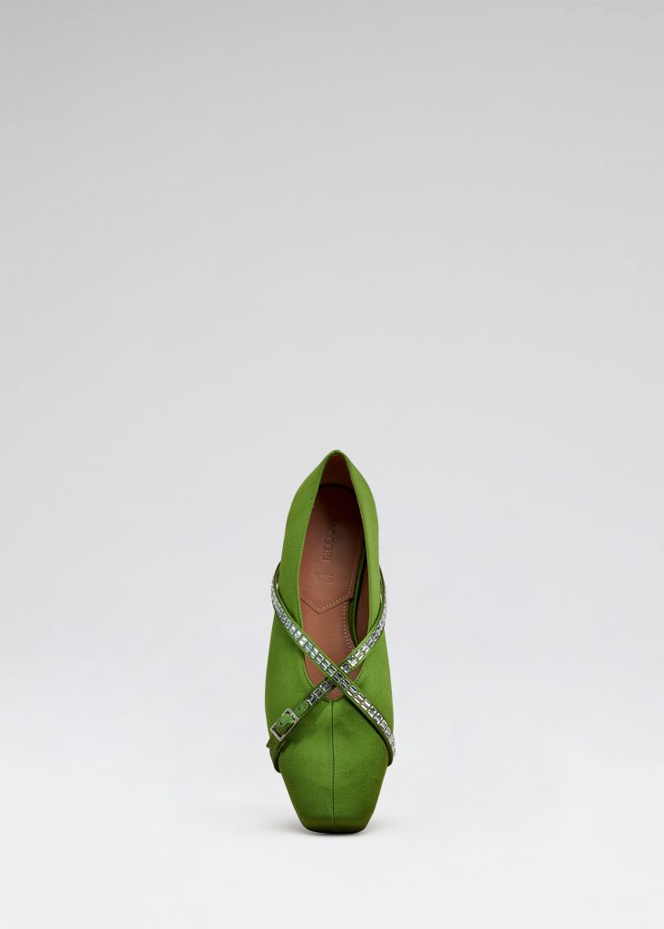 D'accori Cara Ballet Flats Dollar Green