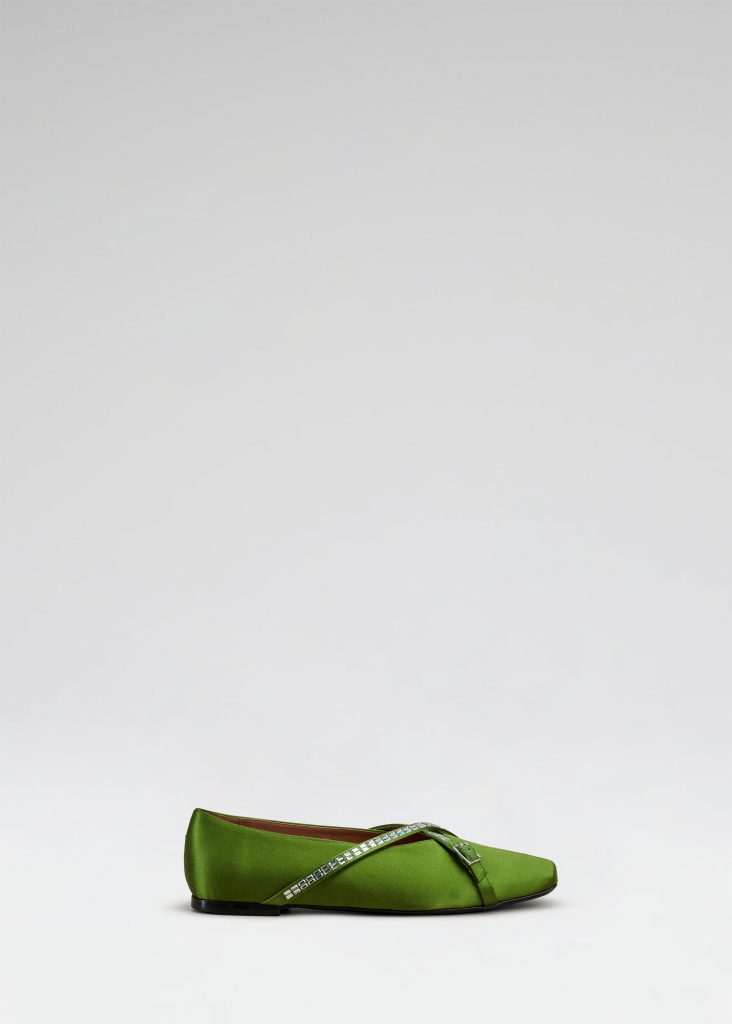 d'accori Cara Ballet Flats Dollar Green