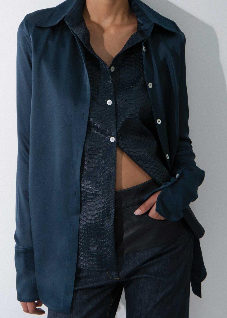 D'accori City Double Shirt Midnight Blue