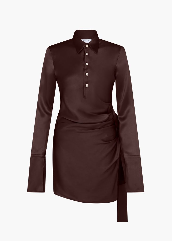 d'accori City Shirt Dress Espresso