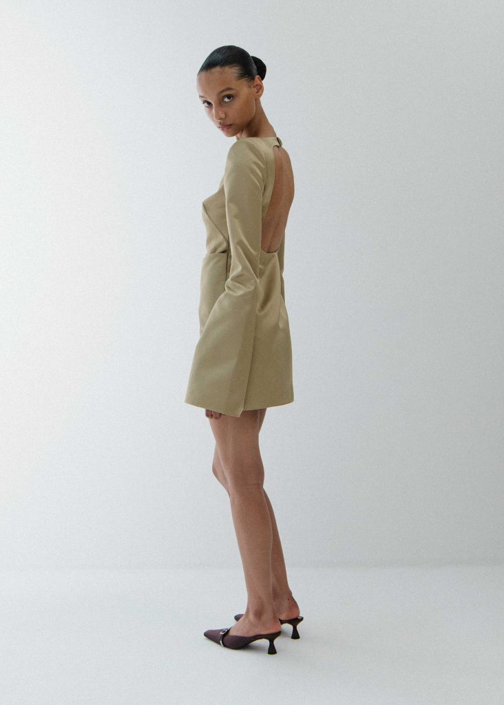 D'accori Colette Dress Gold Sand