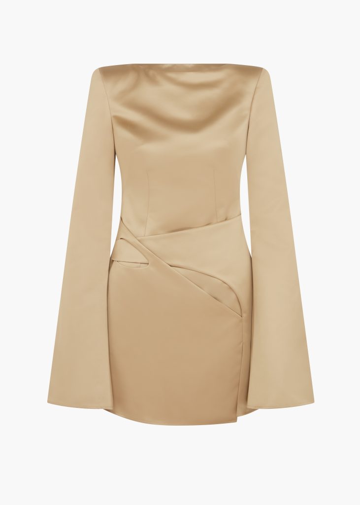 d'accori Colette Dress Gold Sand