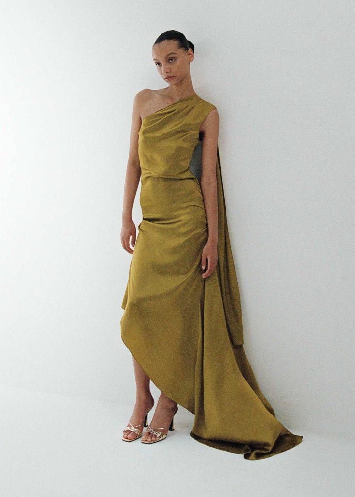 d'accori Ethel Dress Gold Sand