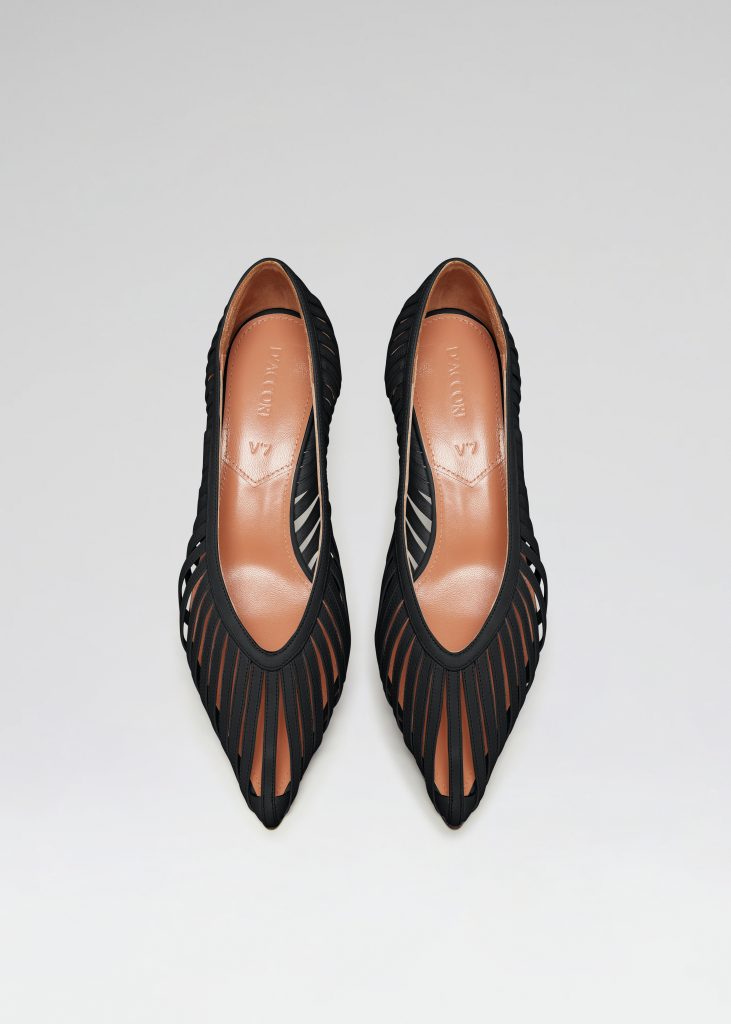 D'accori Flower Pumps 50 Pure Black