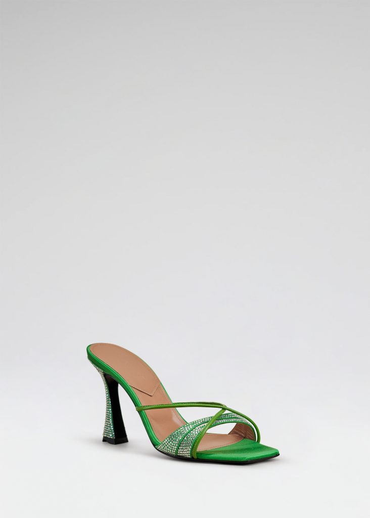 D'accori Lust Mules 85 Dollar Green