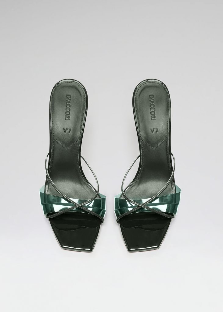 D'accori Lust Mules 85 Emerald Green