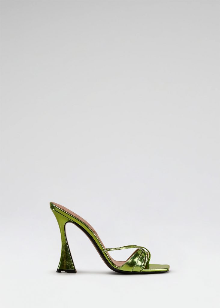 d'accori Lust Mules Chameleon Green