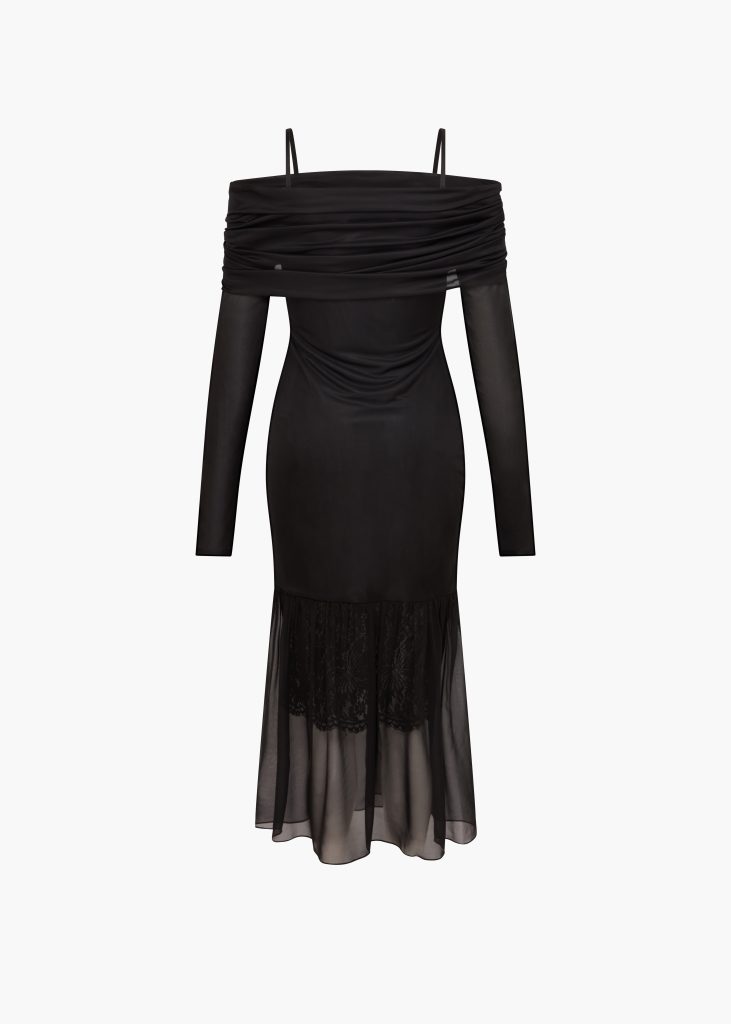 D'accori Rosie Midi Dress Noir