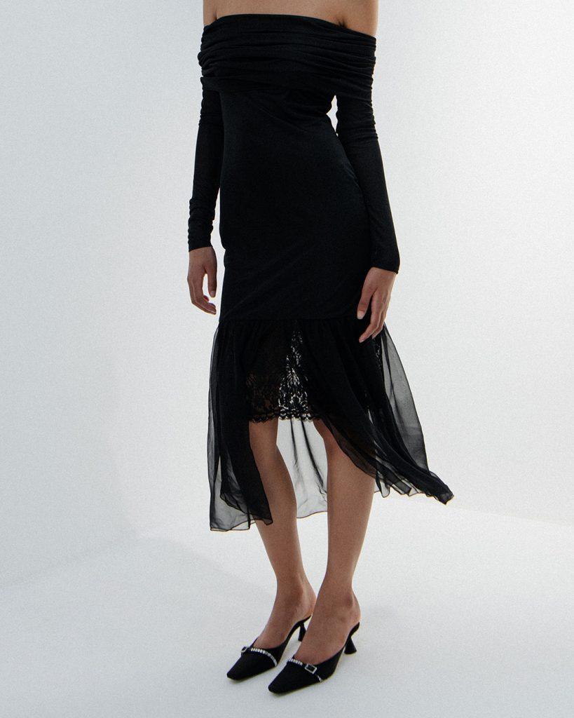 D'accori Rosie Midi Dress Noir