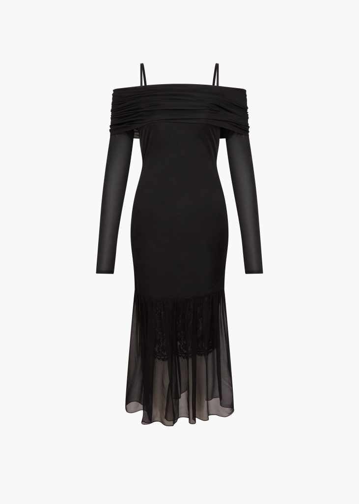 d'accori Rosie Midi Dress Noir