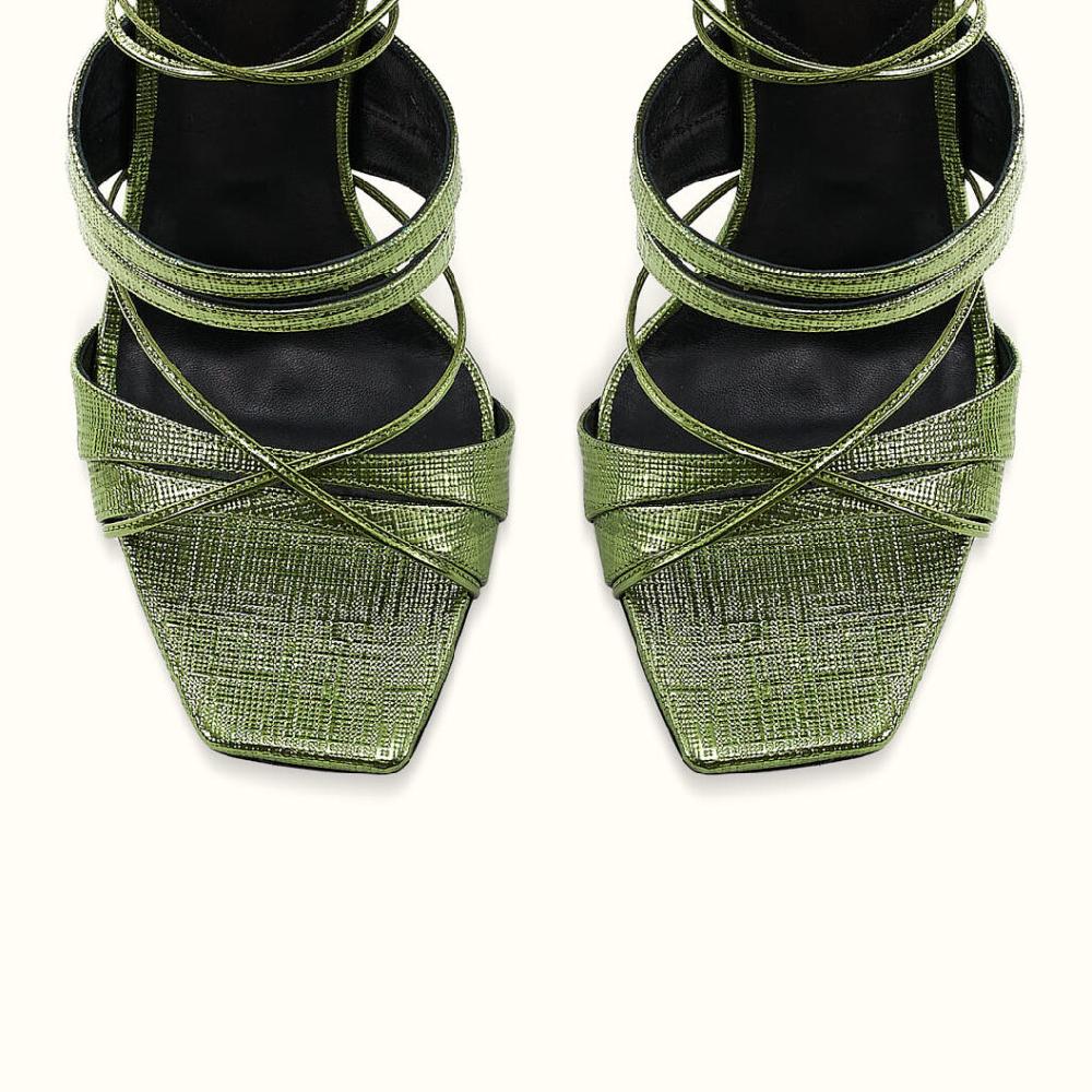 d'accori Roux Sandals Chameleon Green