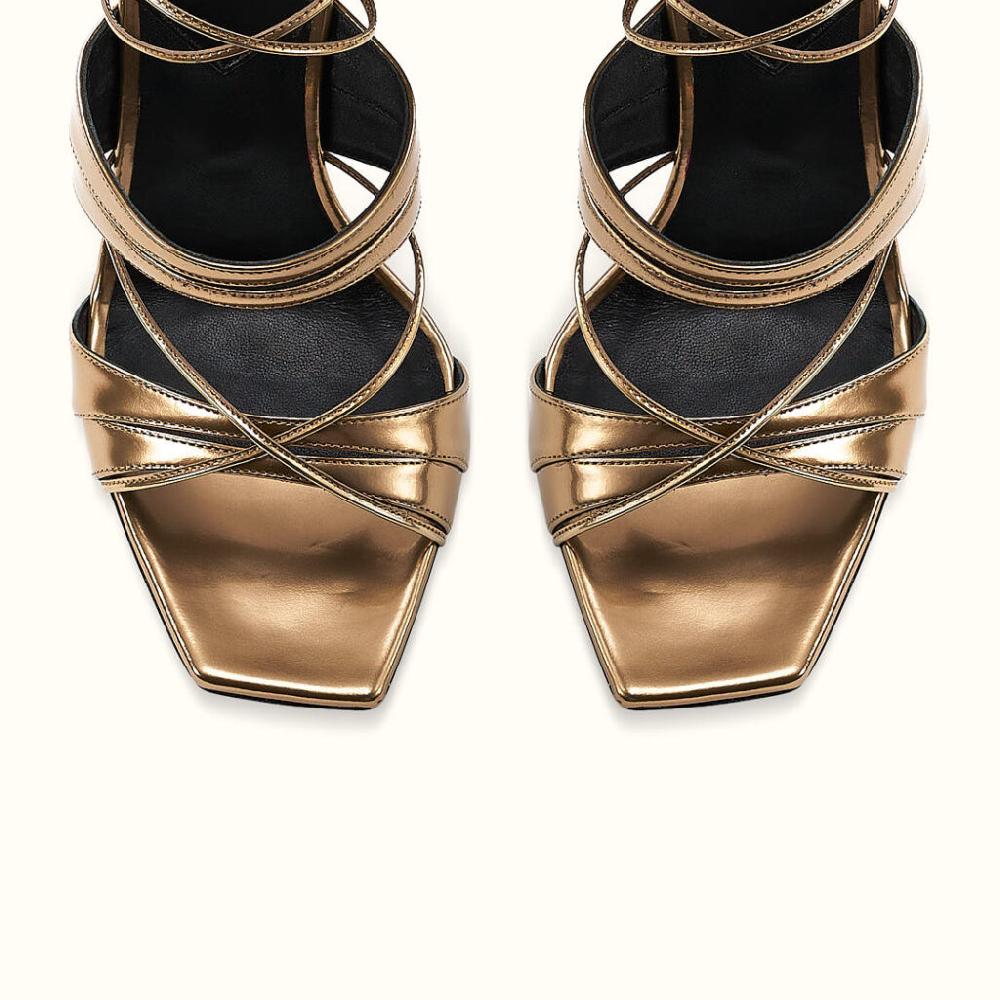 D'accori Roux Sandals Metallic Bronze