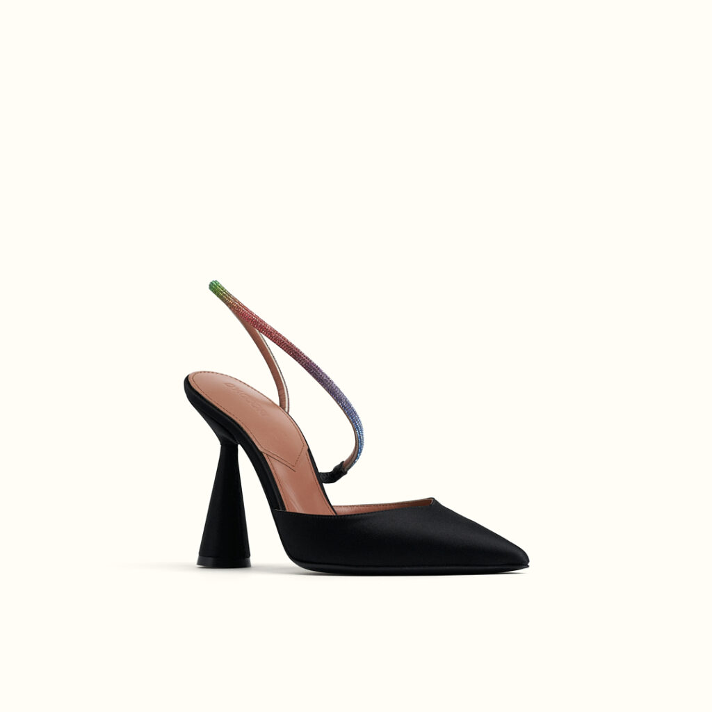 D'accori Saturn Slingback Black Medley