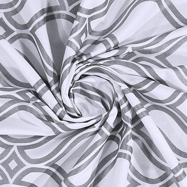 Dainty Home Dainty Home 100% Cotton Printed Diamonte Designed 70" X 72" Shower Curtain