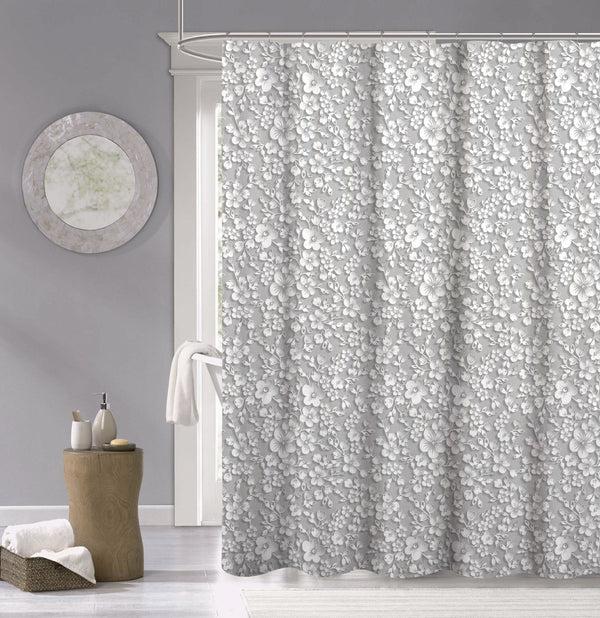 dainty home Dainty Home 100% Cotton Printed Floral Designed 70" x 72" Shower Curtain