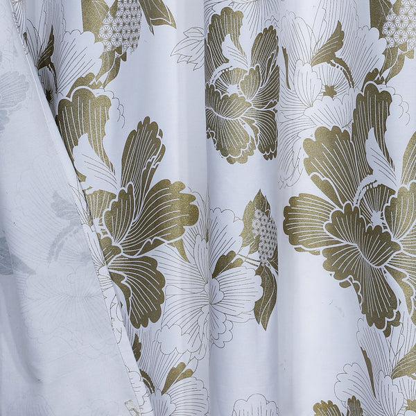 Dainty Home Dainty Home 100% Cotton Printed Flower Burst Designed 70" X 72" Shower Curtain