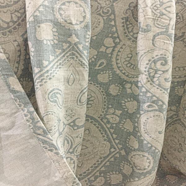Dainty Home Dainty Home 100% Cotton Printed Medallion Designed 70" X 72" Shower Curtain