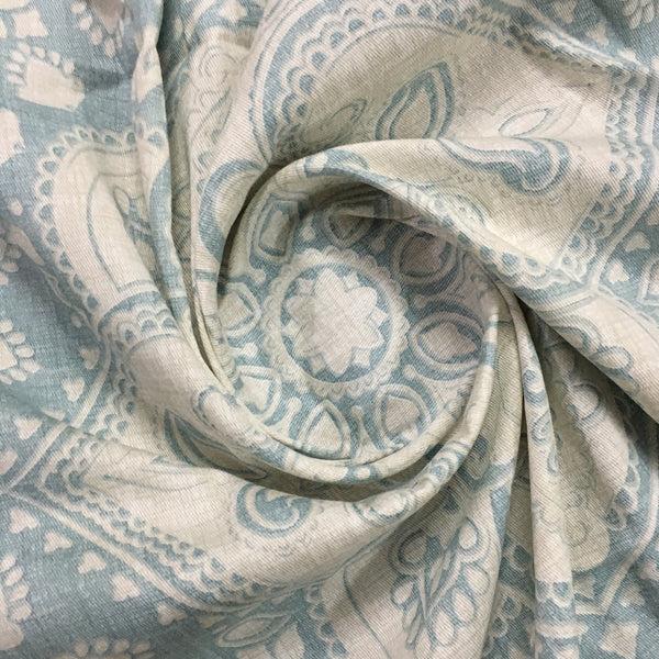 Dainty Home Dainty Home 100% Cotton Printed Medallion Designed 70" X 72" Shower Curtain