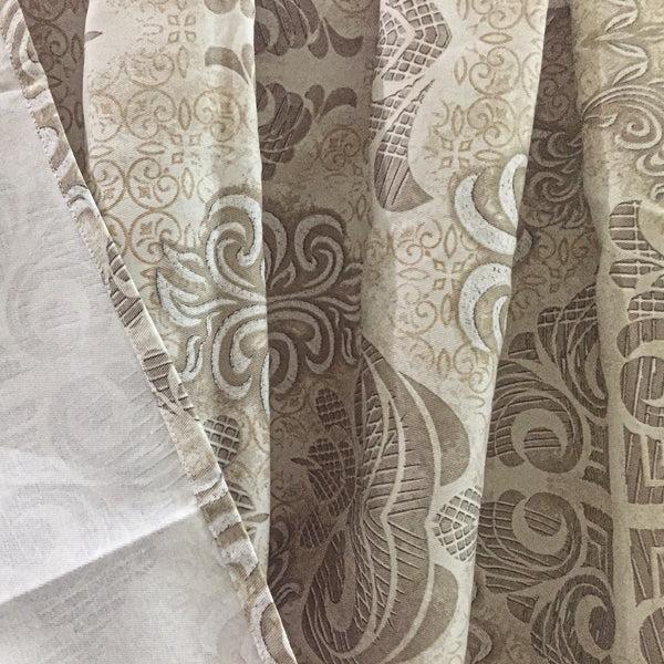Dainty Home Dainty Home 100% Cotton Printed Mosaic Designed 70" X 72" Shower Curtain