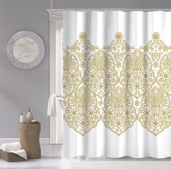 Dainty Home Dainty Home 100% Cotton Printed Palace Designed 70" X 72" Shower Curtain