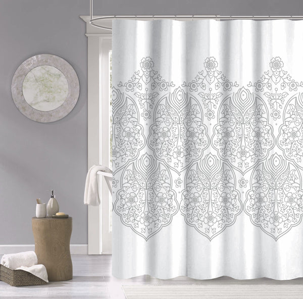 dainty home Dainty Home 100% Cotton Printed Palace Designed 70" x 72" Shower Curtain