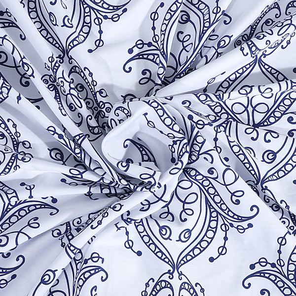 Dainty Home Dainty Home 100% Cotton Printed Royale Designed 70" X 72" Shower Curtain