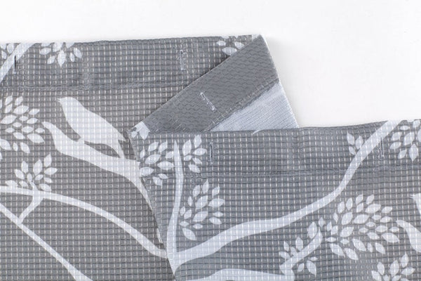 Dainty Home Dainty Home 13 Piece Birds Breeze Printed Waffle Weave Textured Shower Curtain And 12 Metal Rollerball Hooks