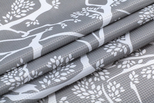 Dainty Home Dainty Home 13 Piece Birds Breeze Printed Waffle Weave Textured Shower Curtain And 12 Metal Rollerball Hooks