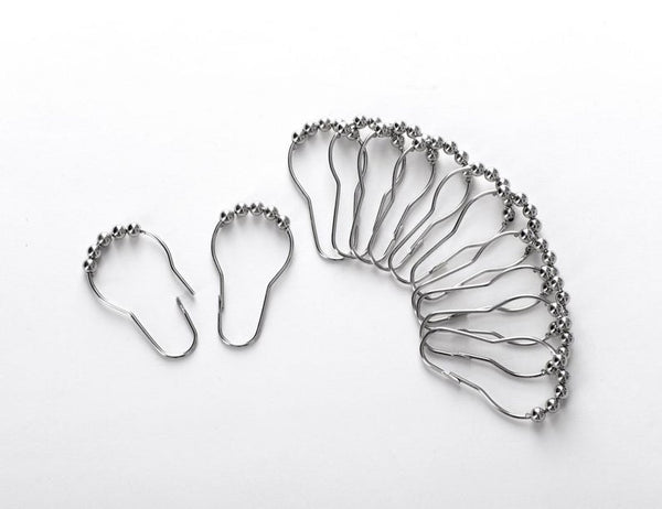 Dainty Home Dainty Home 13 Piece Butterflies Printed Waffle Weave Textured Shower Curtain And 12 Metal Rollerball Hooks