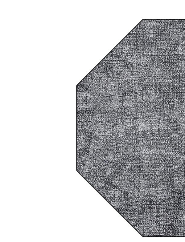 Dainty Home Dainty Home Amalfi Faux Leather Reversible 2 Pattern 15" X 15" Octagon Placemat Set