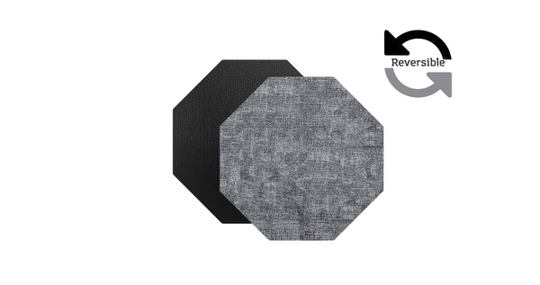 Dainty Home Dainty Home Amalfi Faux Leather Reversible 2 Pattern 15" X 15" Octagon Placemat Set