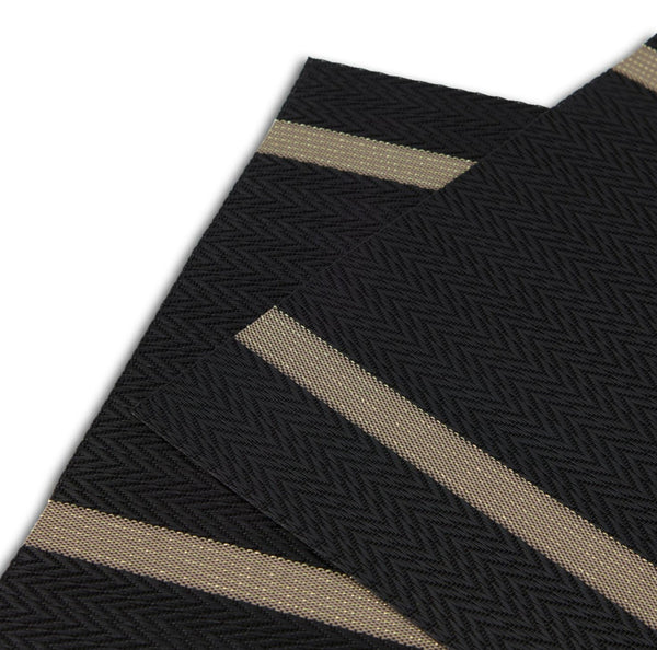 Dainty Home Dainty Home Annandale Woven Texteline Textured Design Reversible 12" X 18" Rectangular Placemats Set Of 6