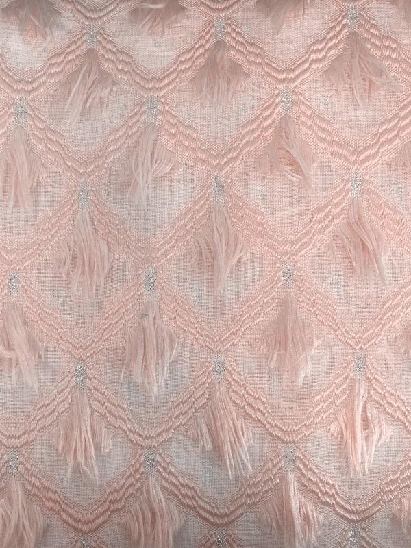 Dainty Home Dainty Home Ariana Modern 3D Stripe Diamond Textured Designed Light Filtering Grommet Panel Pair