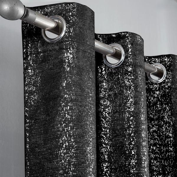 Dainty Home Dainty Home Artistic 3D Lurex Textured Thermal Insulated Blackout Grommet Panel Pair