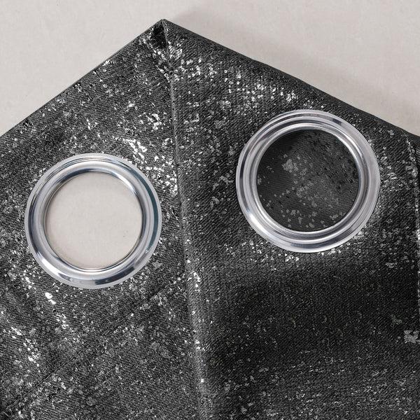 Dainty Home Dainty Home Artistic 3D Lurex Textured Thermal Insulated Blackout Grommet Panel Pair
