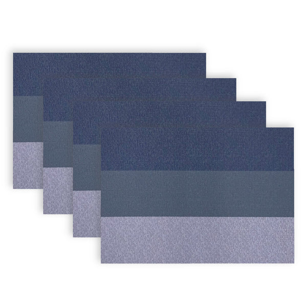 dainty home Dainty Home Bal Harbour Woven Texteline Textured Design Reversible 12" x 18" Rectangular Placemats Set of 4