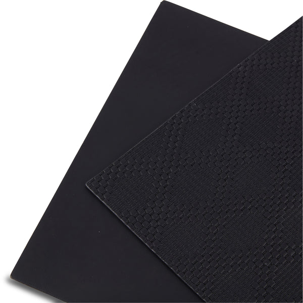 Dainty Home Dainty Home Basel Premium Vegan Leather Reversible 2 Pattern 12" X 18" Rectangular Placemat Set Of 4