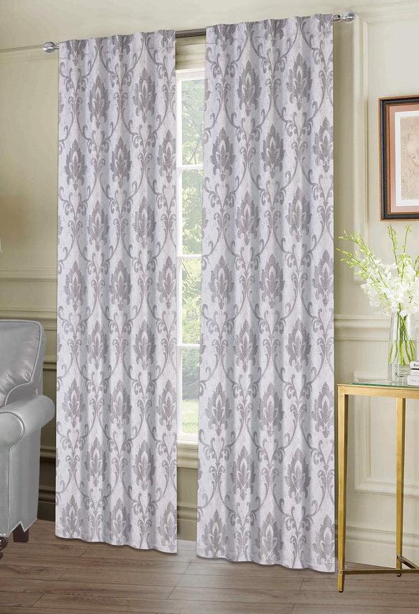 Dainty Home Dainty Home Belmare Contemporary Medallion Designed Light Filtering Fabric Grommet Panel Pair