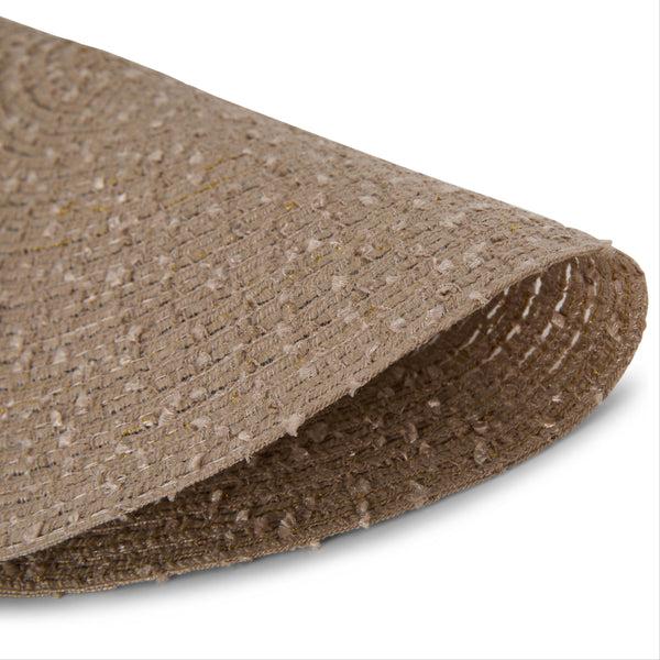 Dainty Home Dainty Home Boucle 15" Round Woven Placemats Set Of 6 - Durable Reversible & Non-Slip Table Mats