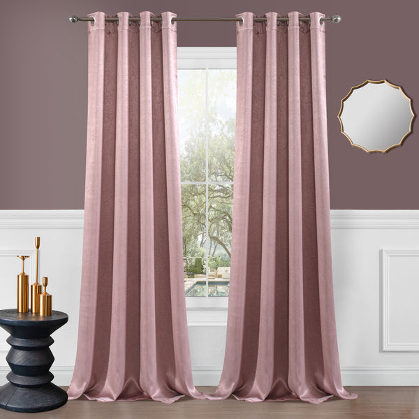 Dainty Home Dainty Home Brookville Textured 100% Blackout Luxurious Metallic Sheen Thermal Insulated Grommet Single Panel