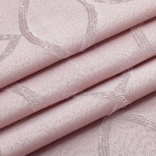 Dainty Home Dainty Home Carly Contemporary Intricate Textured Embossed Weaved Geometric Cotton Feel Designed Shower Curtain