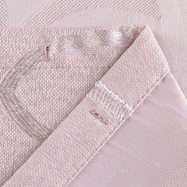 Dainty Home Dainty Home Carly Contemporary Intricate Textured Embossed Weaved Geometric Cotton Feel Designed Shower Curtain