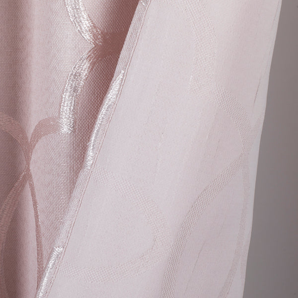 Dainty Home Dainty Home Carly Contemporary Luxurious Satin Embroidered Damask Design Room Darkening Grommet Panel Pair